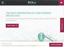 Tablet Screenshot of pickprotection.com